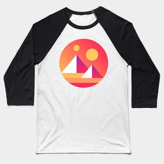 Decentraland MANA (Cryptocurrency) Baseball T-Shirt by Ziggy's